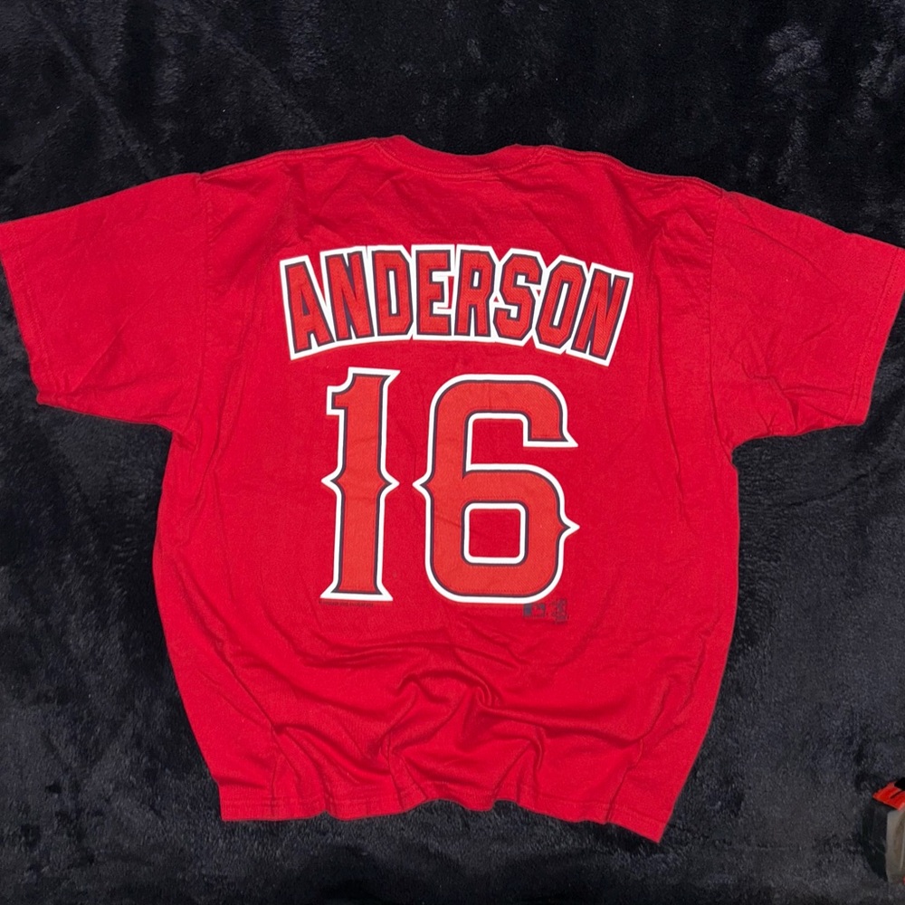 Vintage 2002 Anaheim Angel’s Ryan Anderson #16 Lee T
-Size XL
